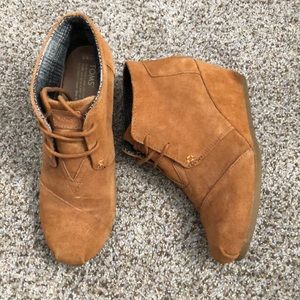 Toms wedge bootie